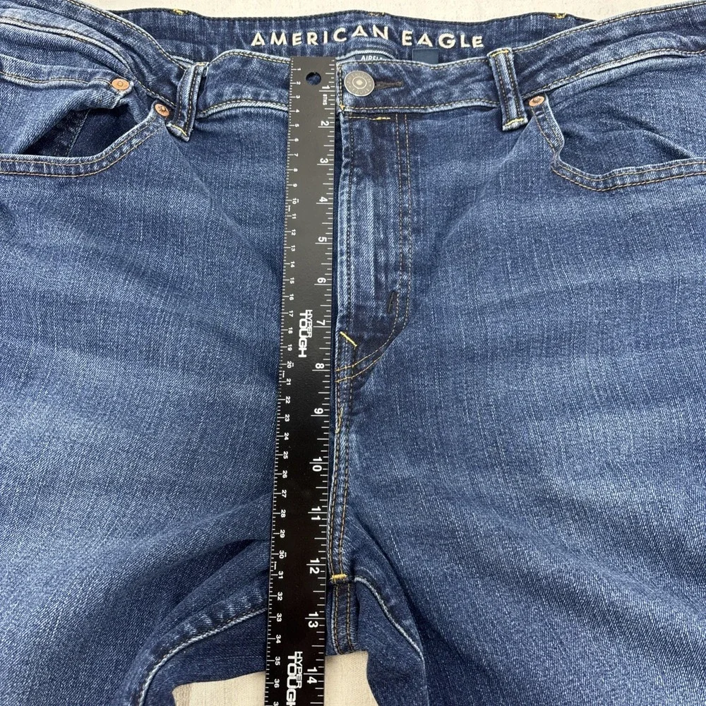 American Eagle‎ Original Boot Jeans Mens 40x32 Dark Blue Denim Pants Whiskered